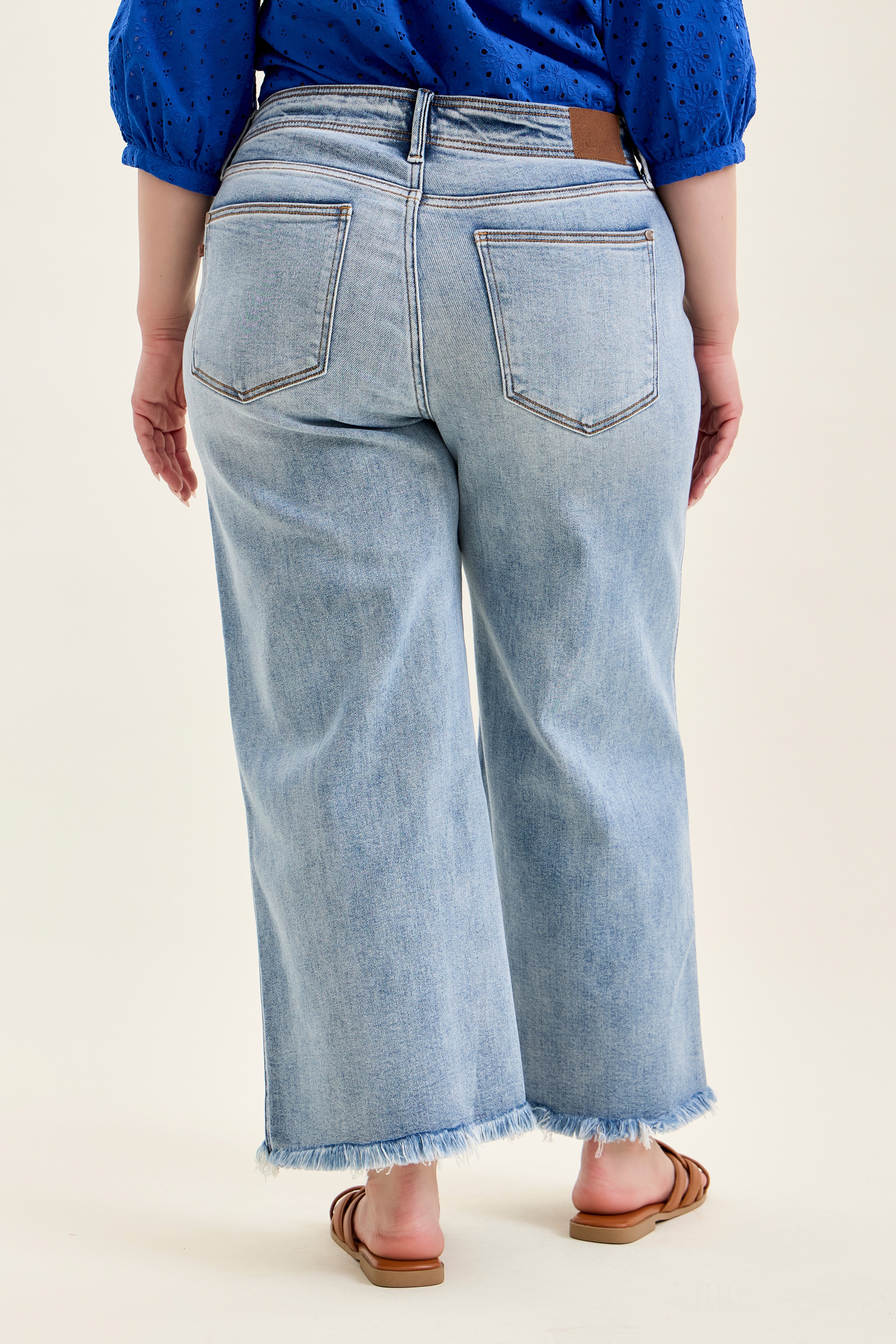 Judy Blue Prairie Sky Wide Leg Jeans