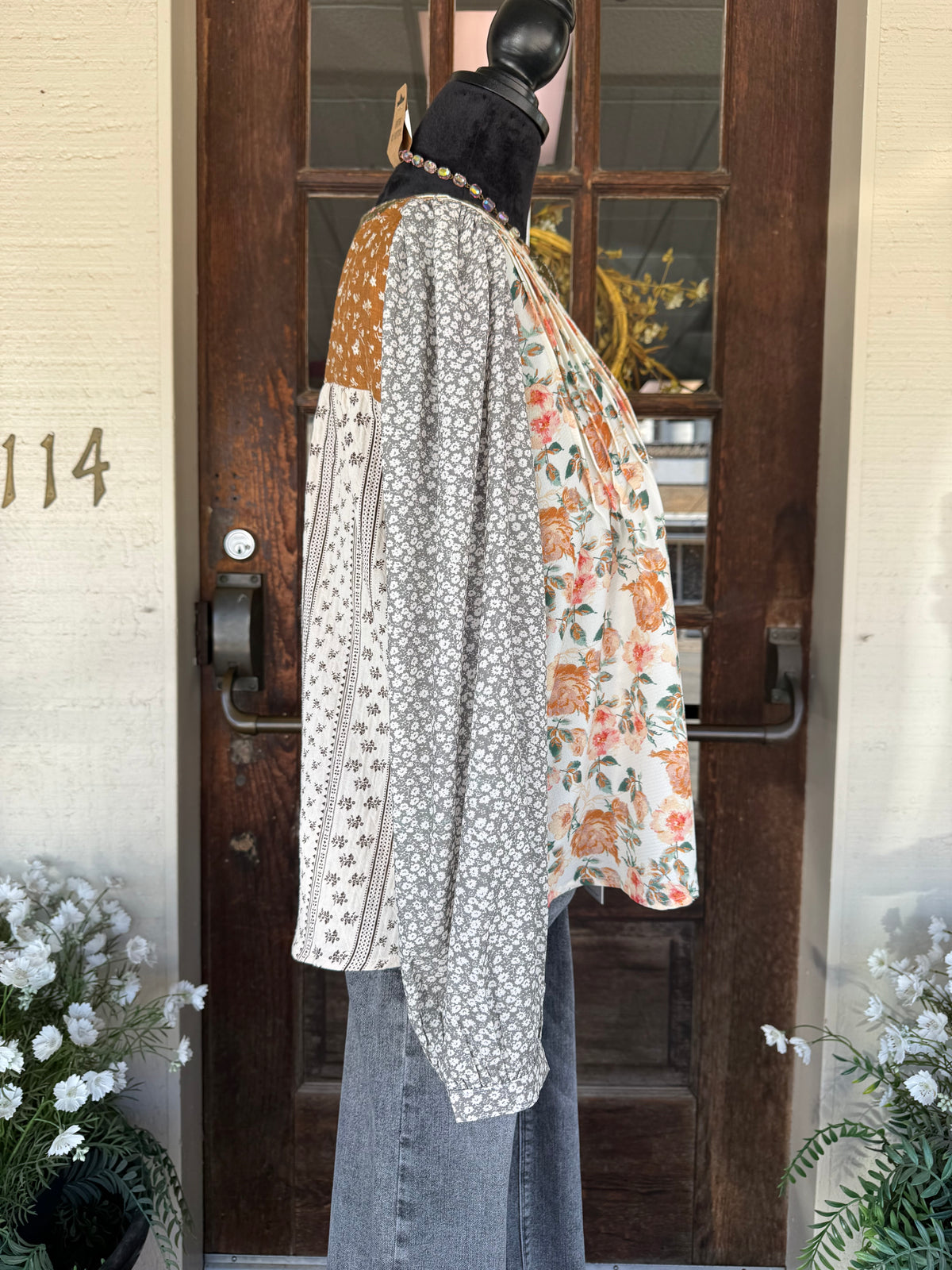 Orchid Whisper Floral Blouse