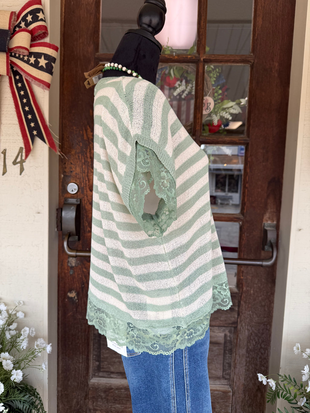 Olive Ease Knit Top
