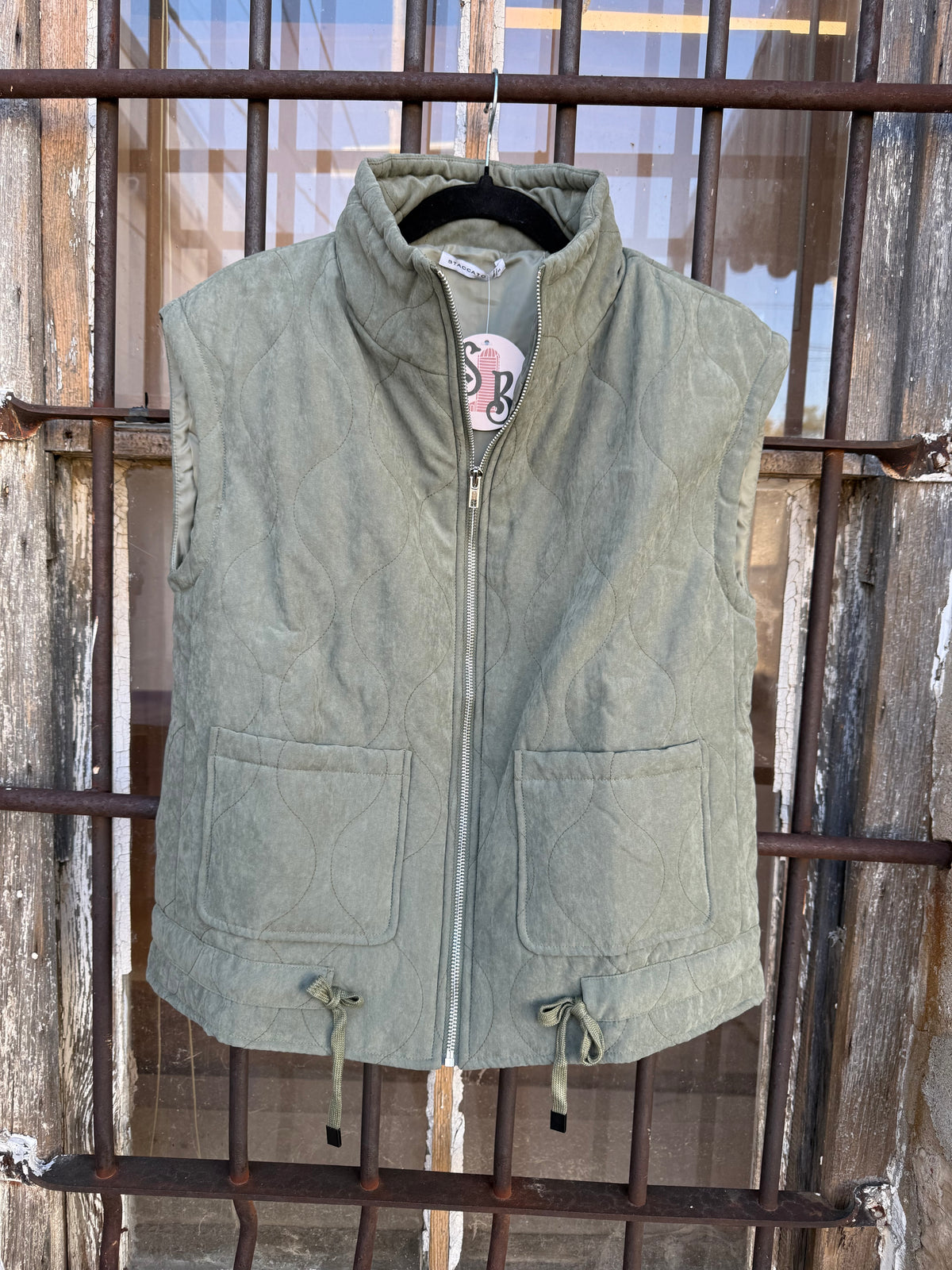 Olive You Need Puffer Vest