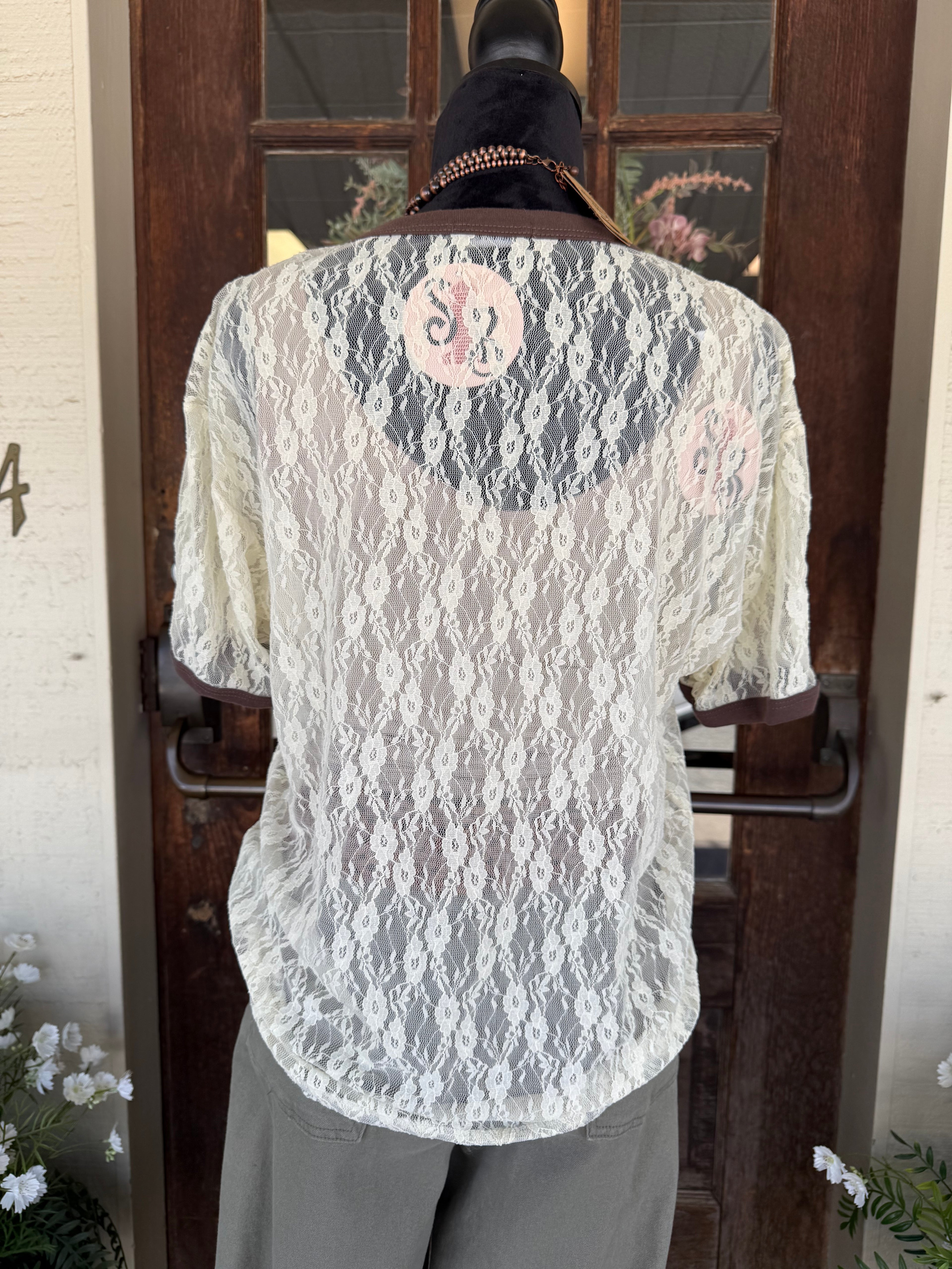 Freedom Lace Graphic Tee