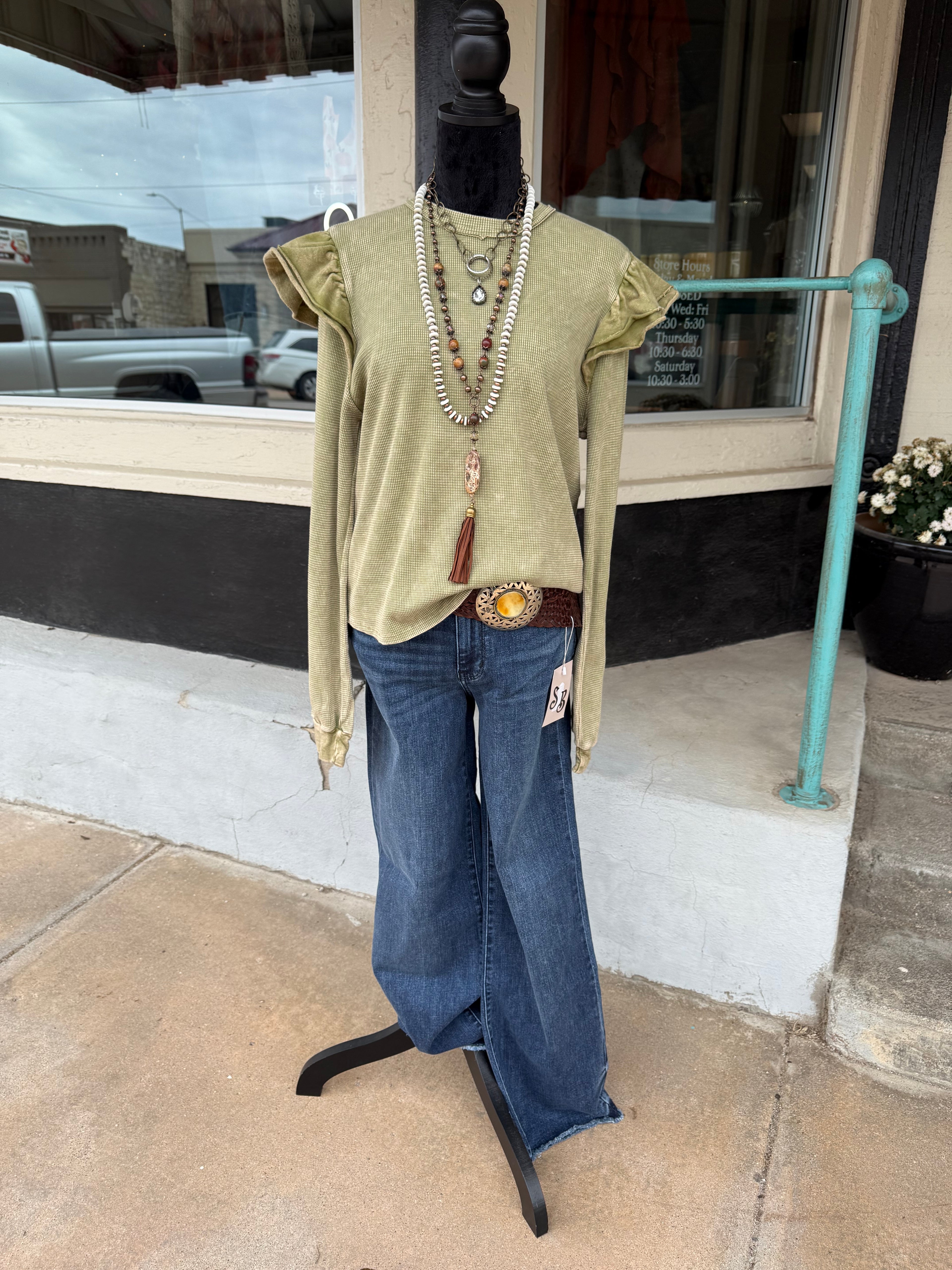JB Tinted Horizon Wide Leg Jean