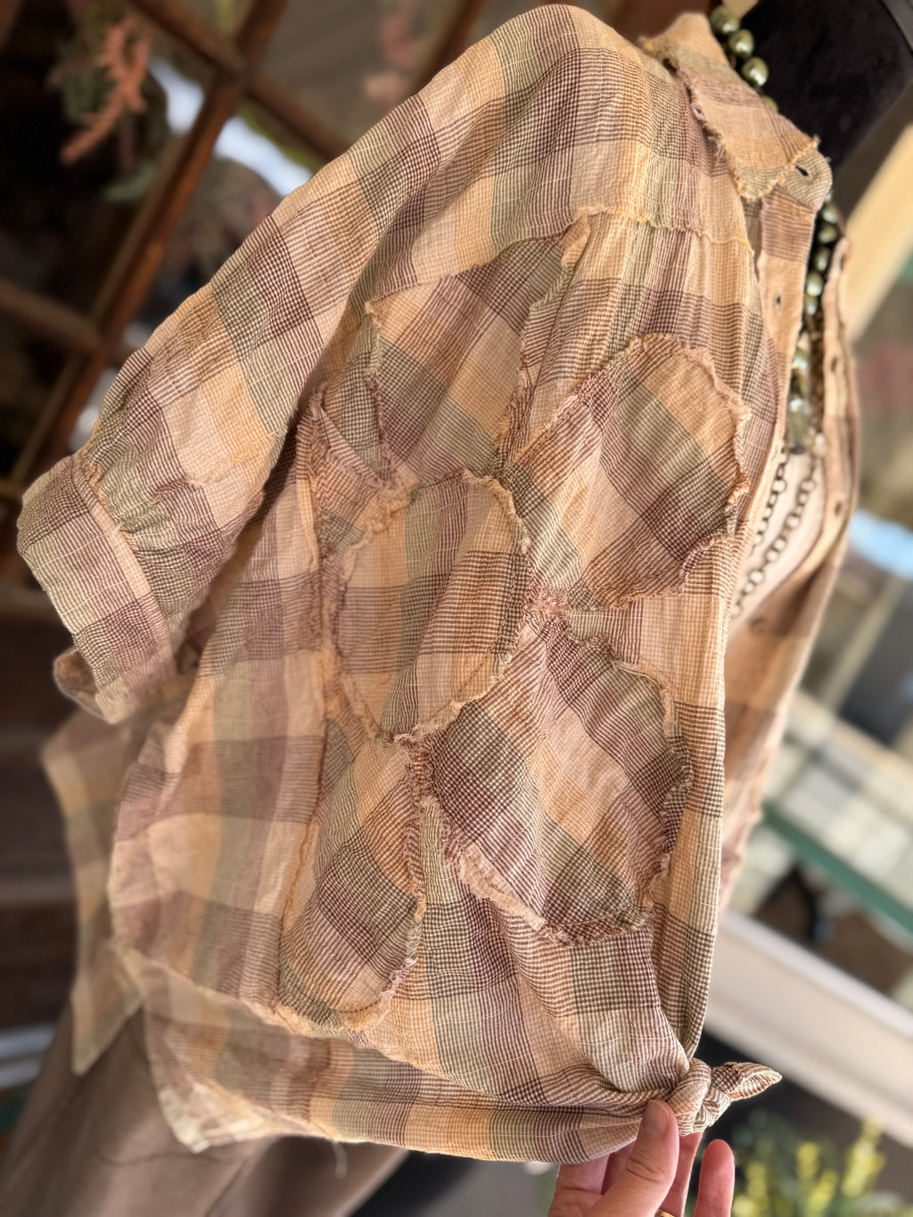 Golden Daisy Patch Top