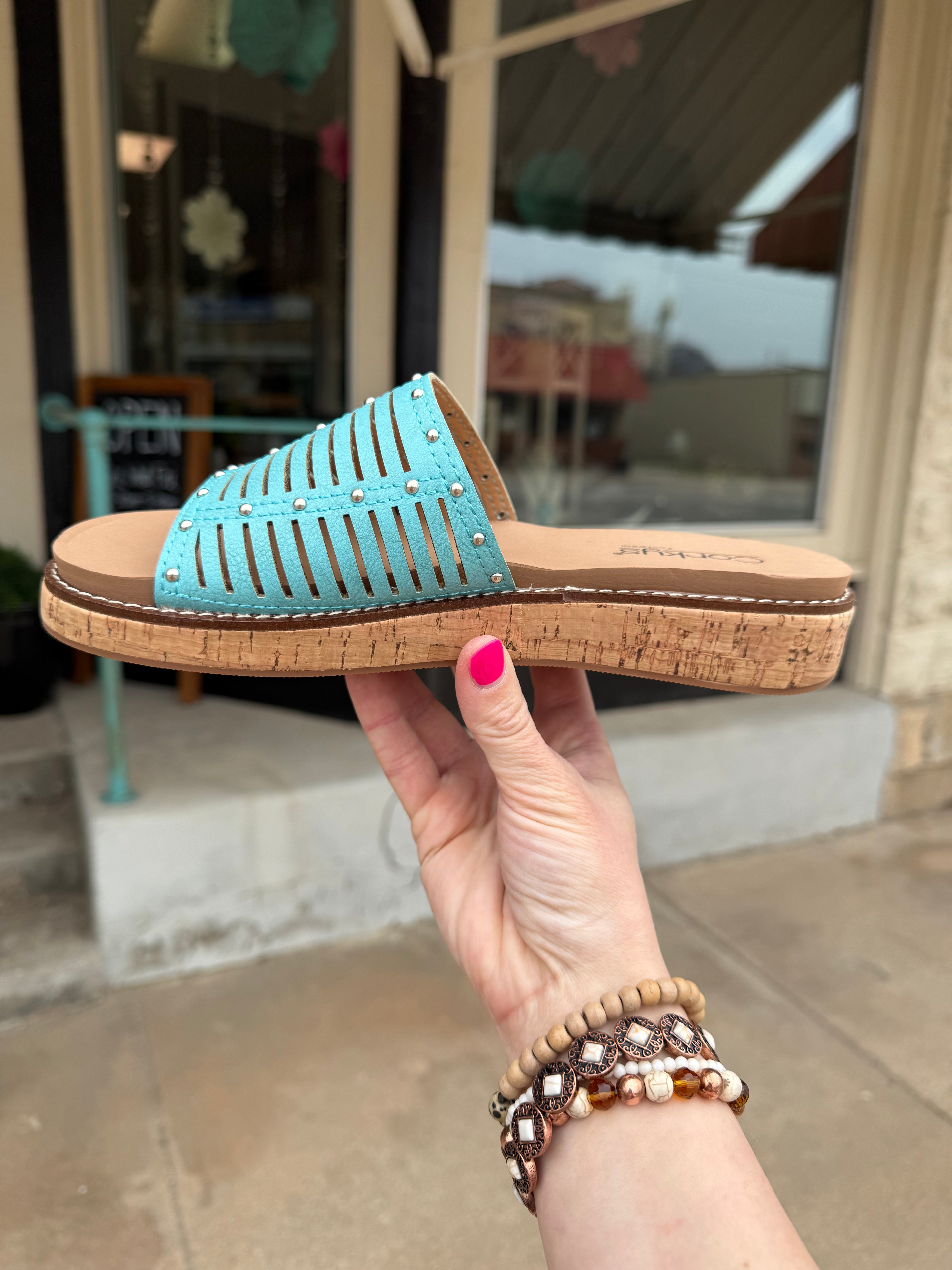 Corky's Turquoise At Ease Sandal