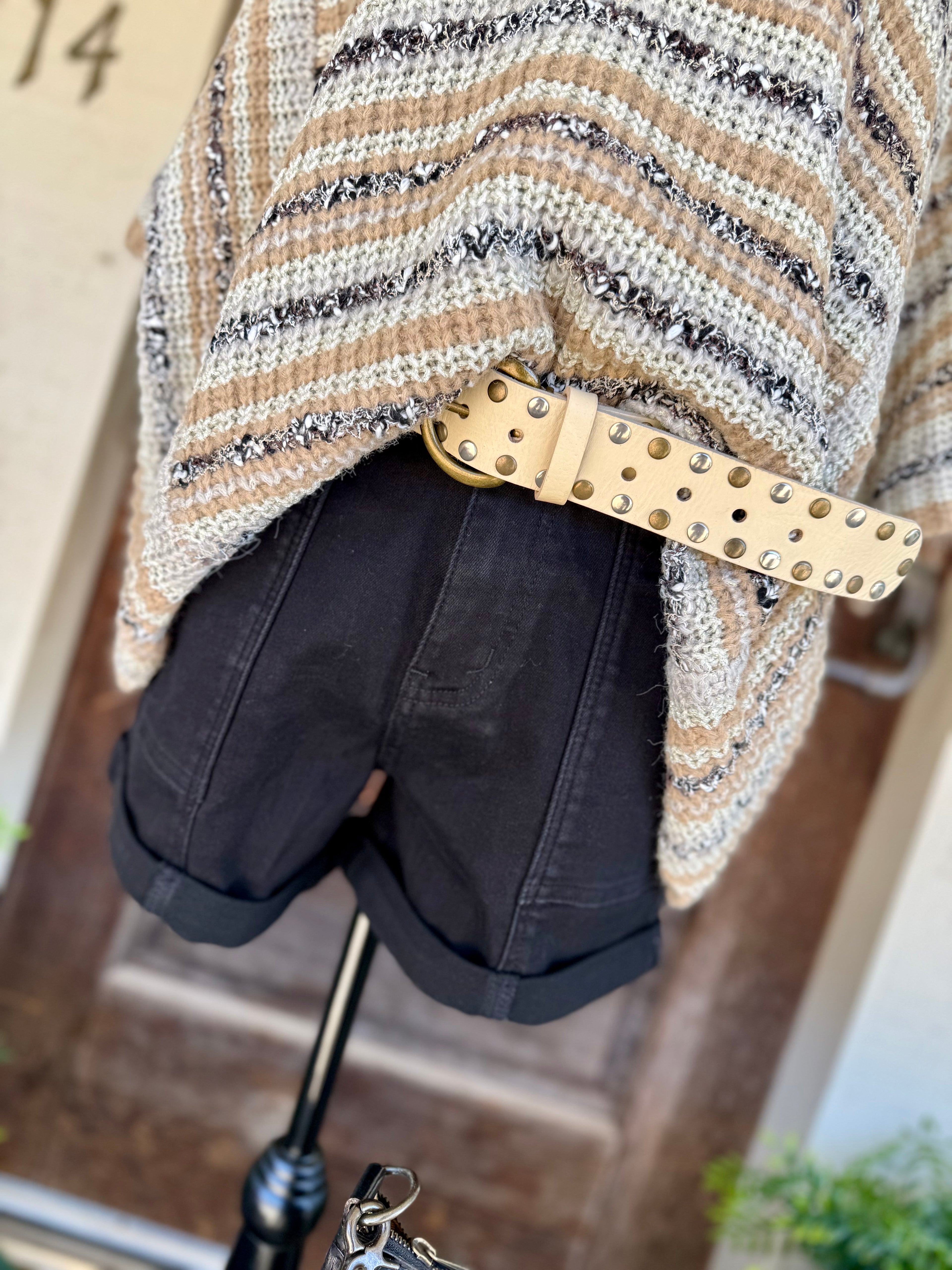 Judy Blue Black Aurora Weekender Short