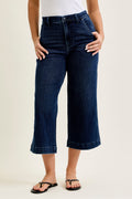 Judy Blue Jet Set Wide Leg Cropped Jean
