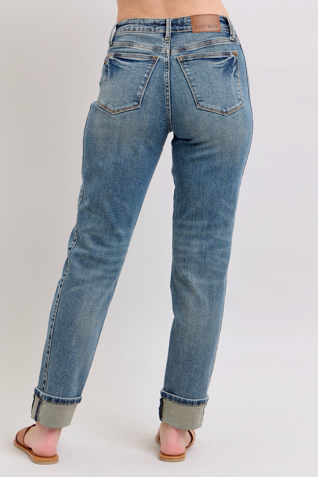 JB Vintage Wash Double Roll Cuff Boyfriend 88946