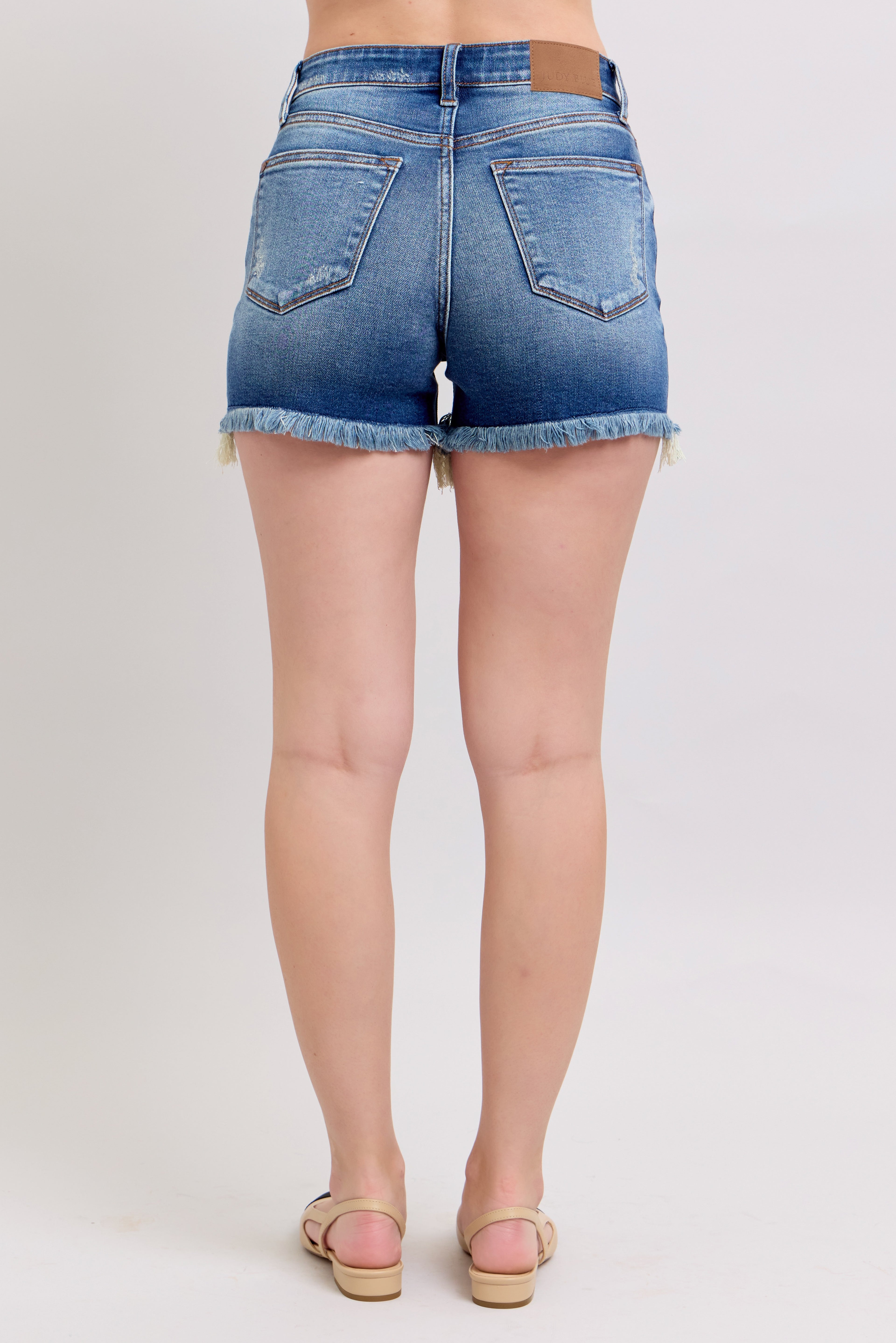 Judy Blue Double Take Dad Shorts