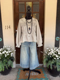 Ivory Sunday Plaid Blouse