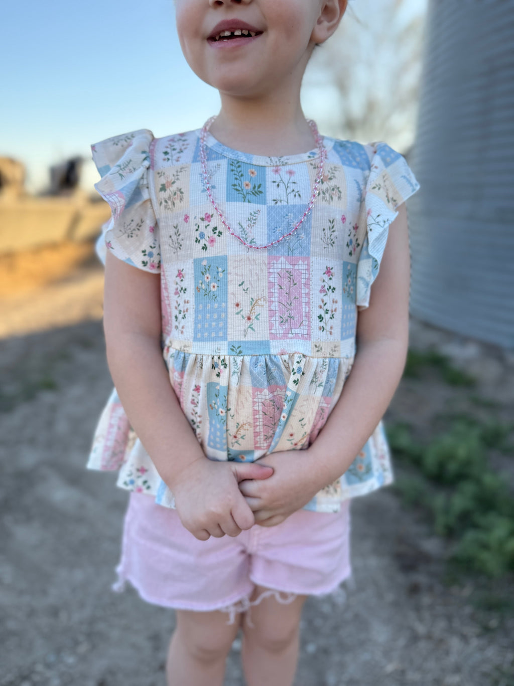 Girls Dainty Garden Peplum