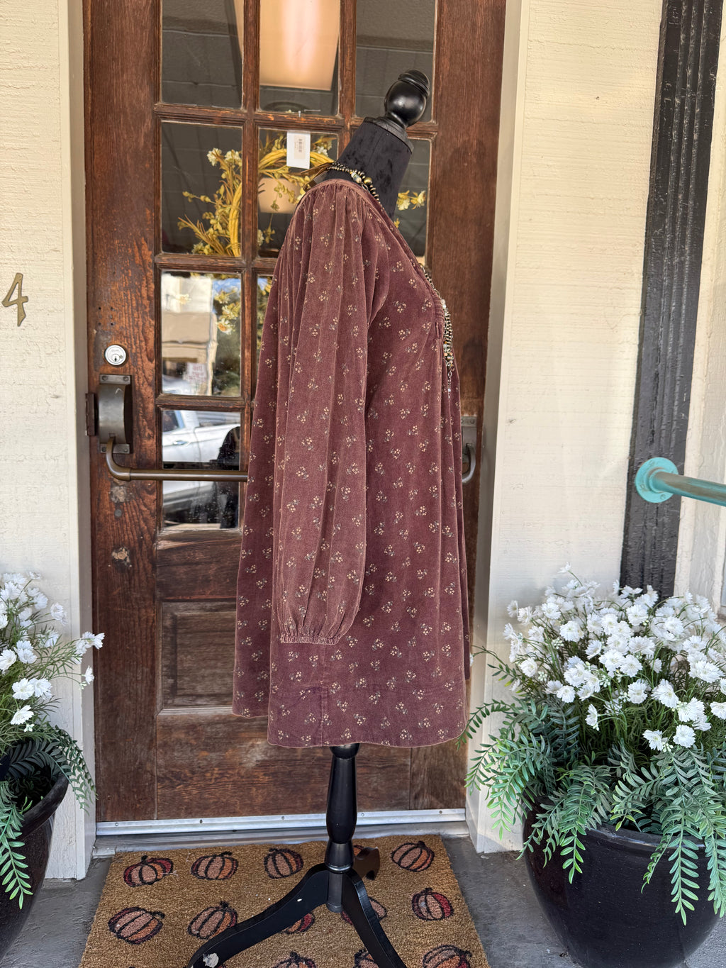 Country Roads Corduroy Dress