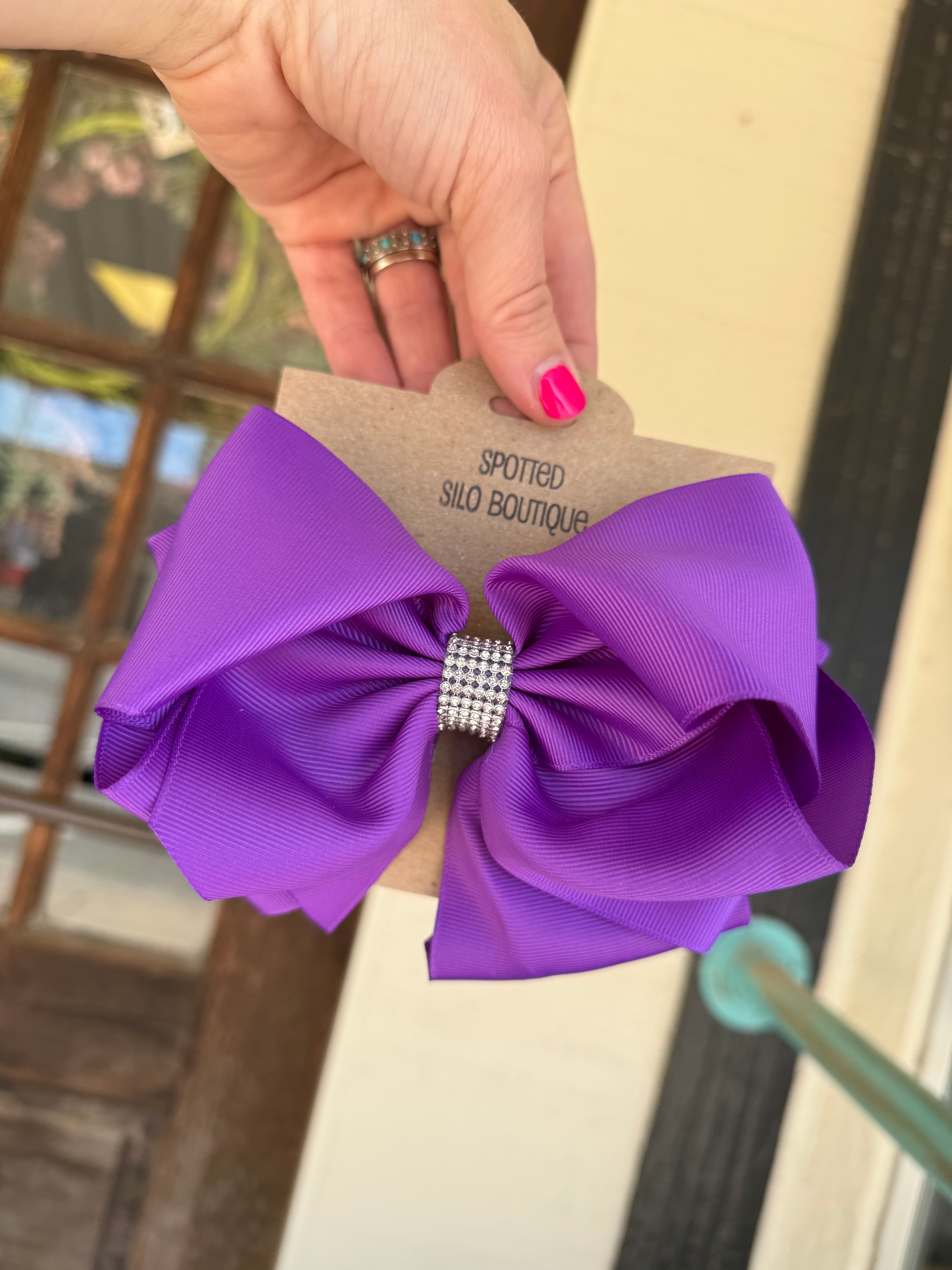 Grape Glow Little Luxe Bow