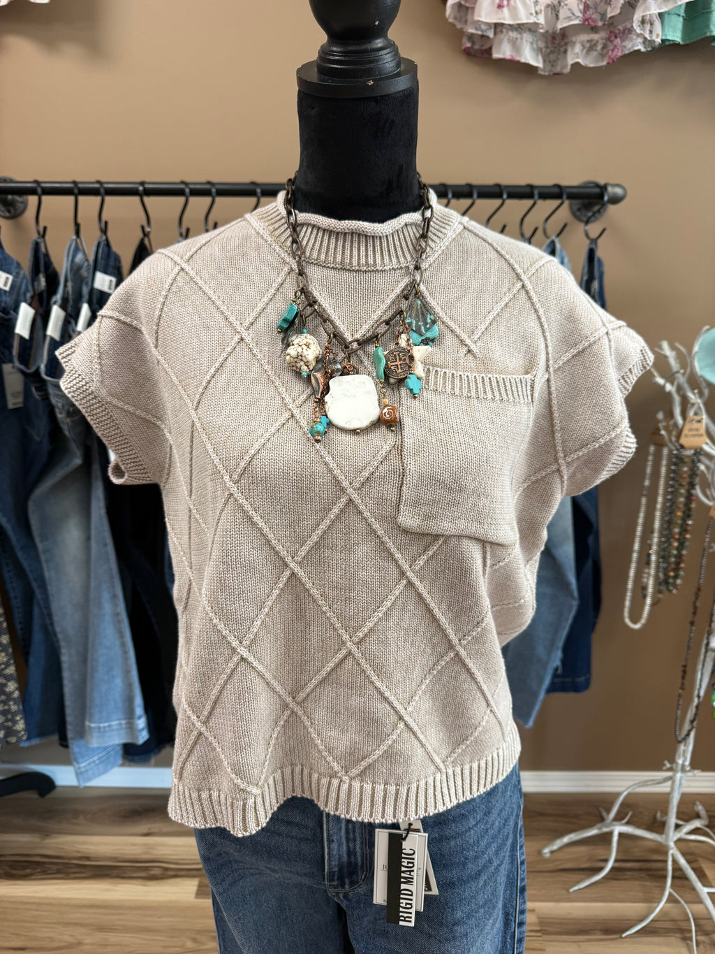 Taupe Takeover Knit Top