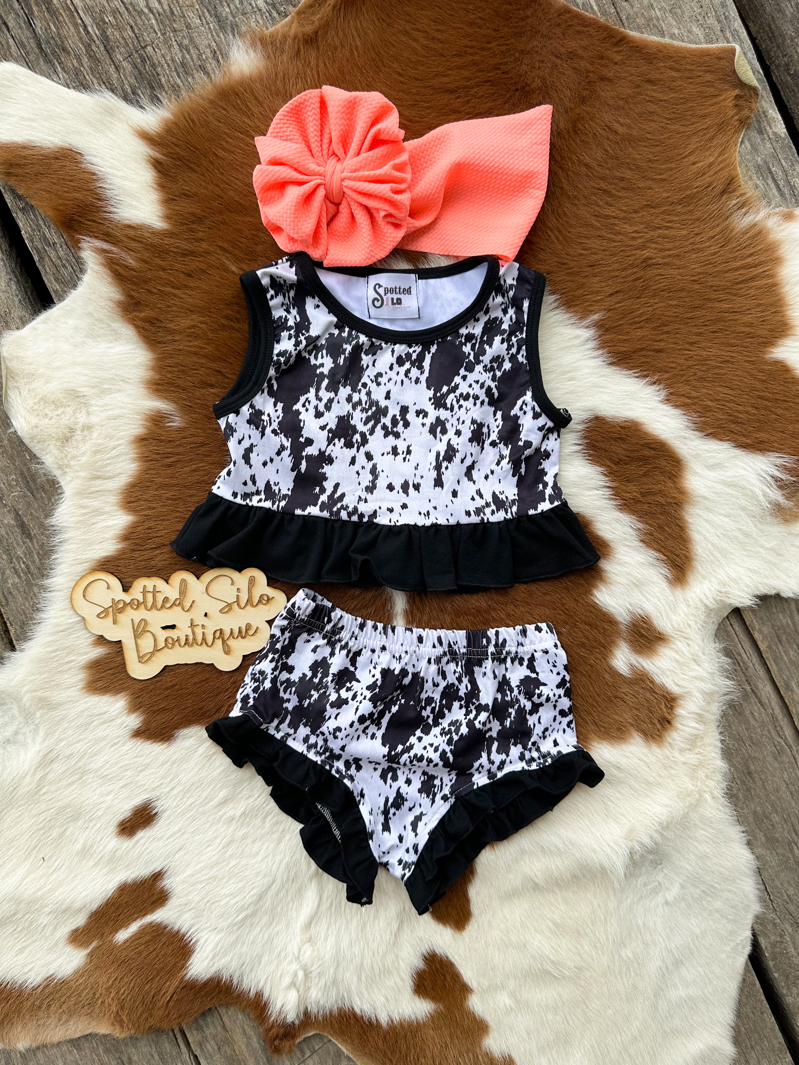 Girls Spotted Sass Set