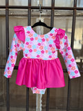 Baby Pink Floral Swim