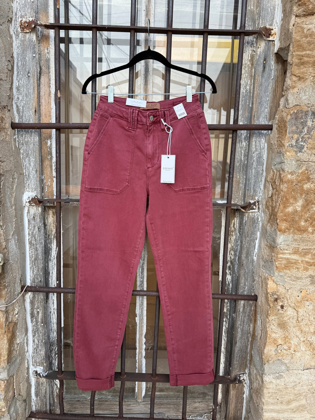 JB Burgundy Aurora Weekender Jean