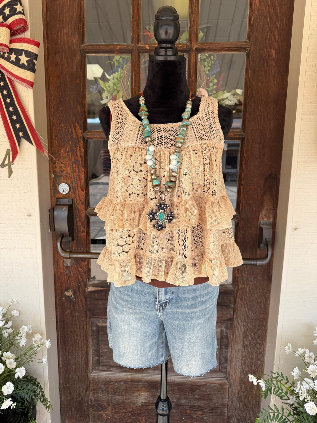 Darlin’ Lace Ruffle Top