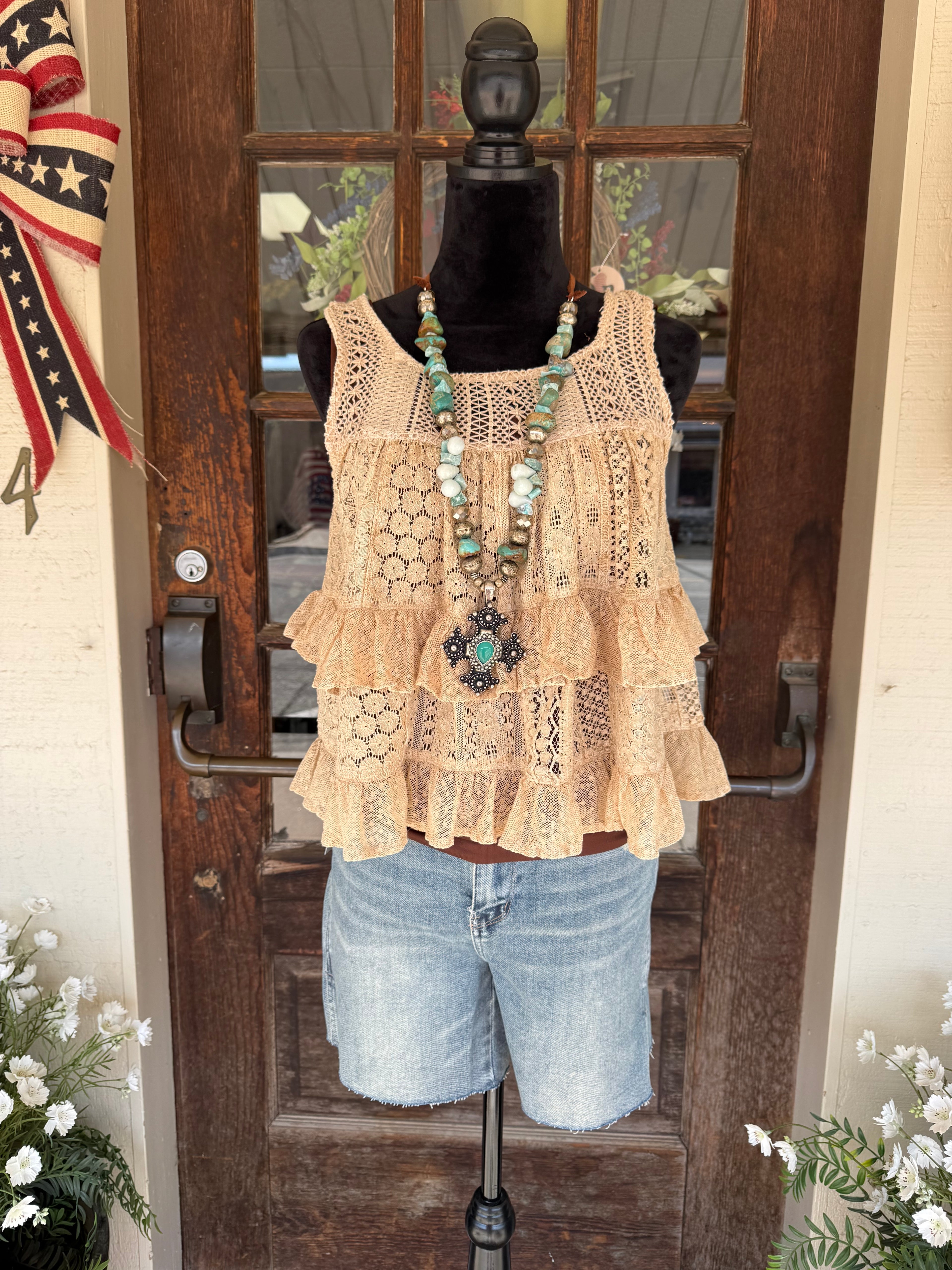Darlin’ Lace Ruffle Top