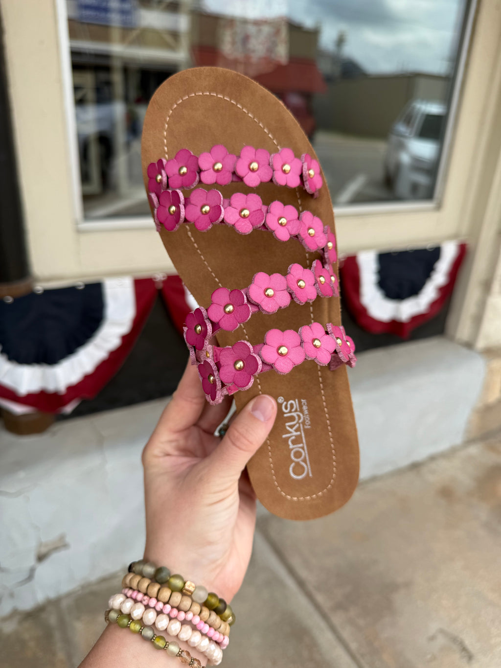 Corkys Pink Garden Party Sandal