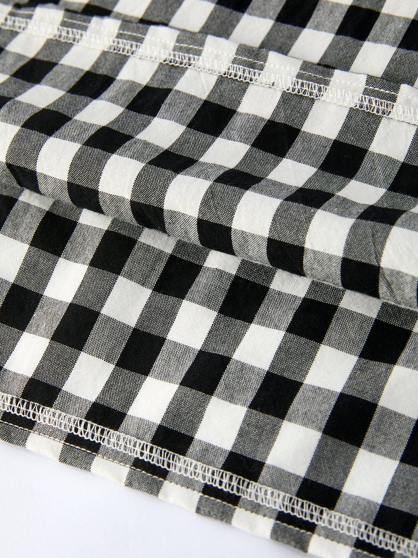 Porch Swing Gingham Smocked Dress