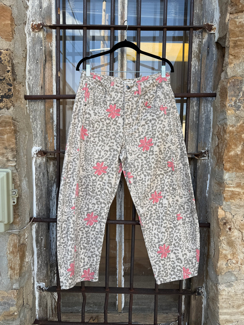 Rose Wild Barrel Pants