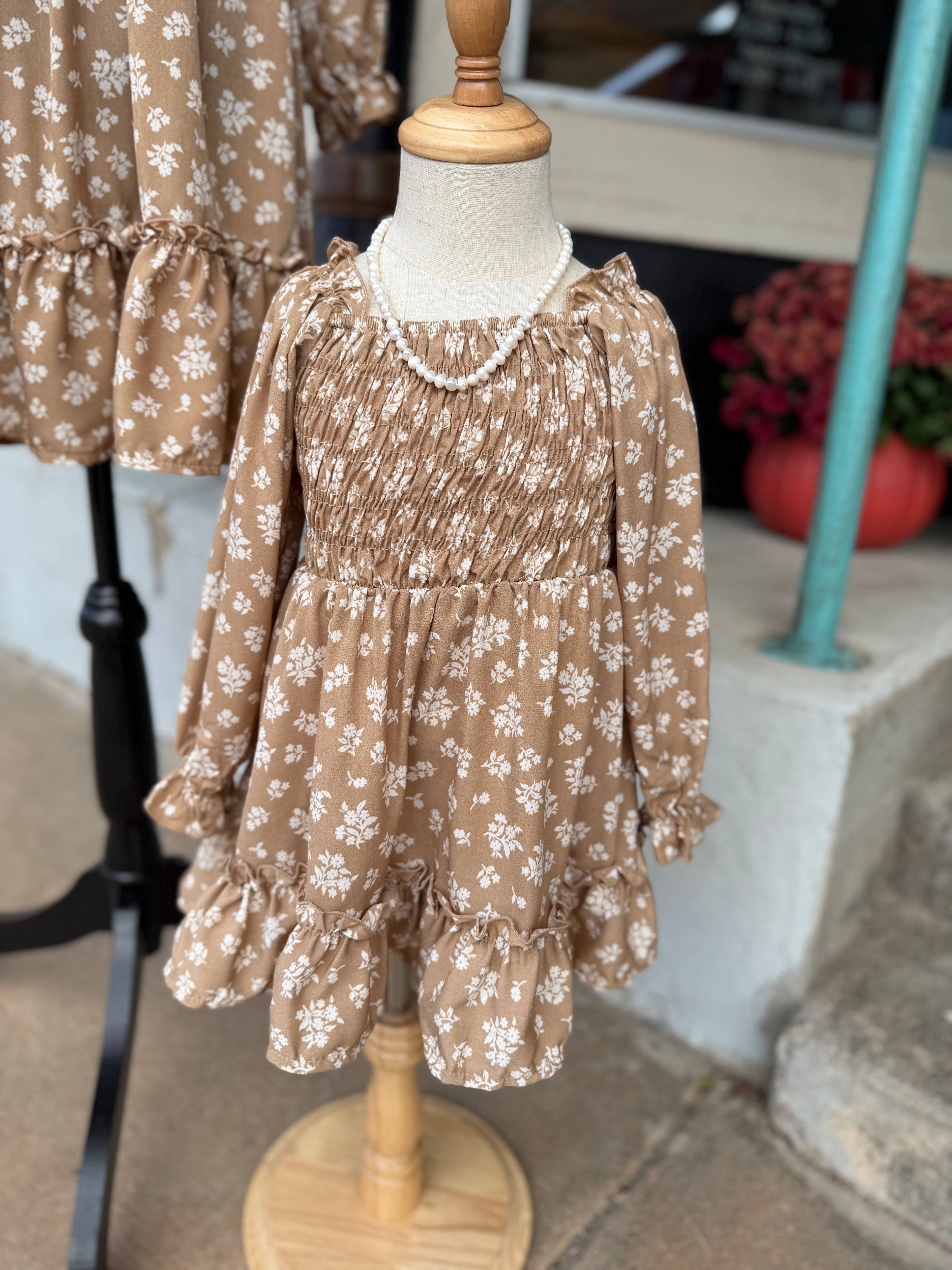 Caroline Floral Long Sleeve Dress - Mommy & Me