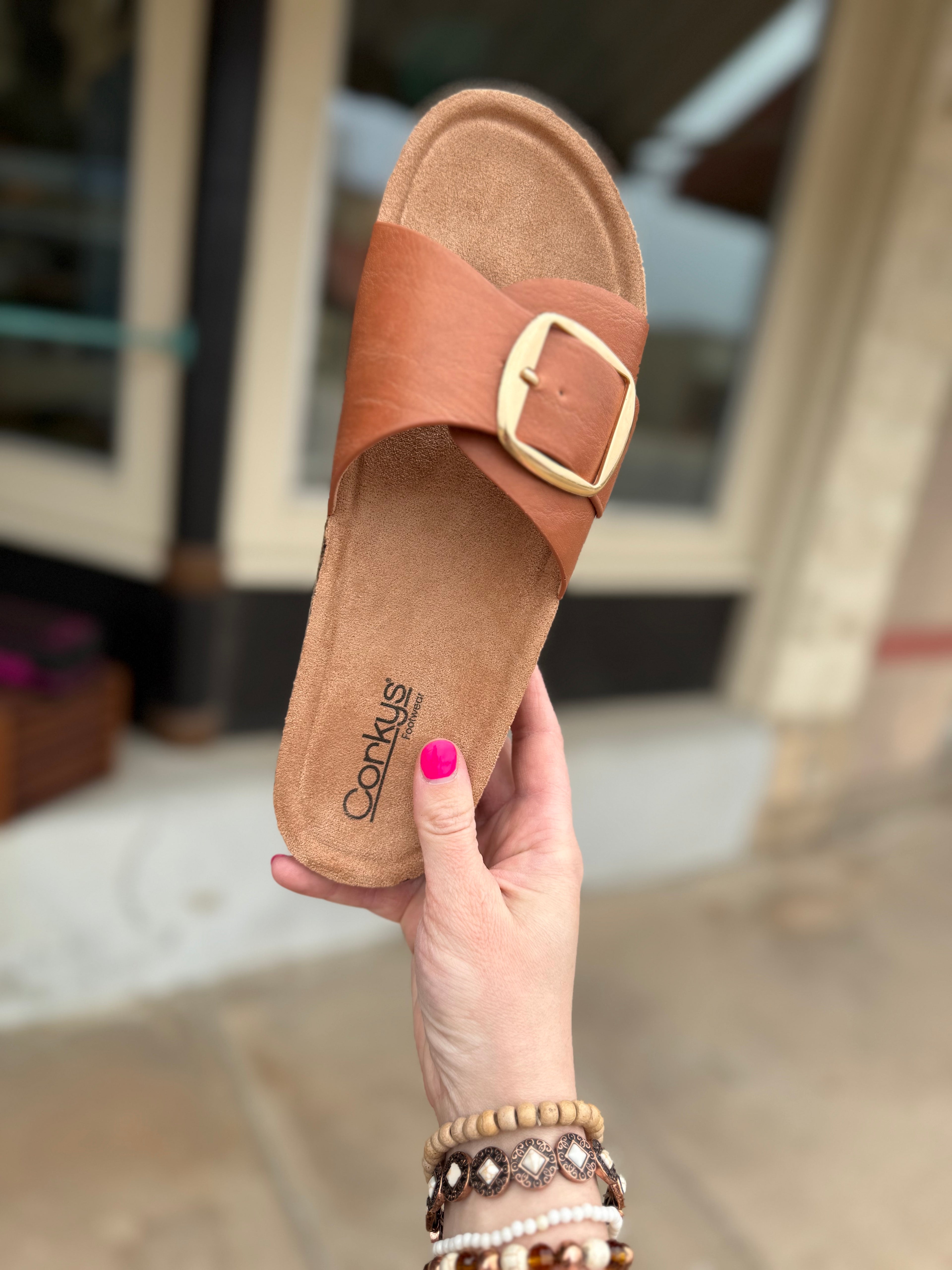Corky's Road Trip Cognac Sandal