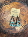 Turquoise Riverstone Teardrop Earring