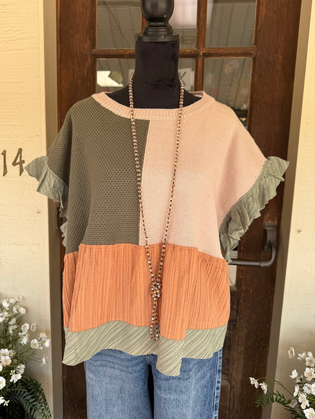 Cozy Contrast Top
