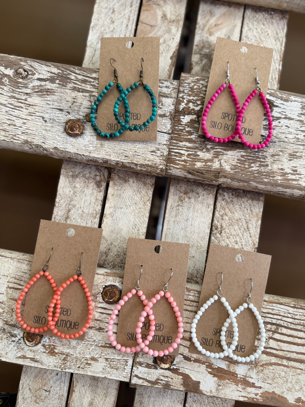 Mini Stone Drop Earrings