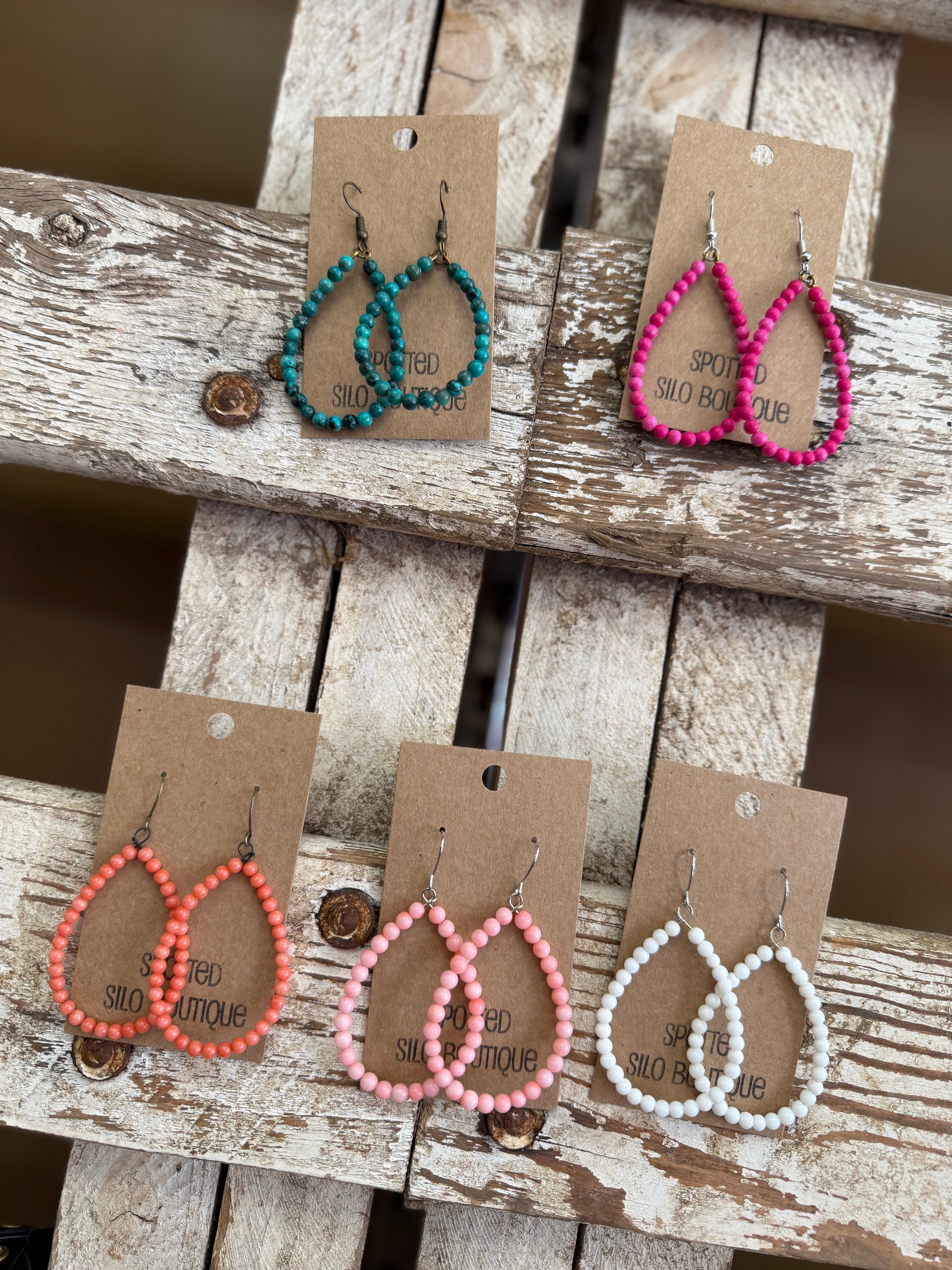 Mini Stone Drop Earrings