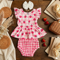 Strawberry Picnic Bummie Set