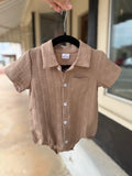 Sandy Dunes Collared Romper