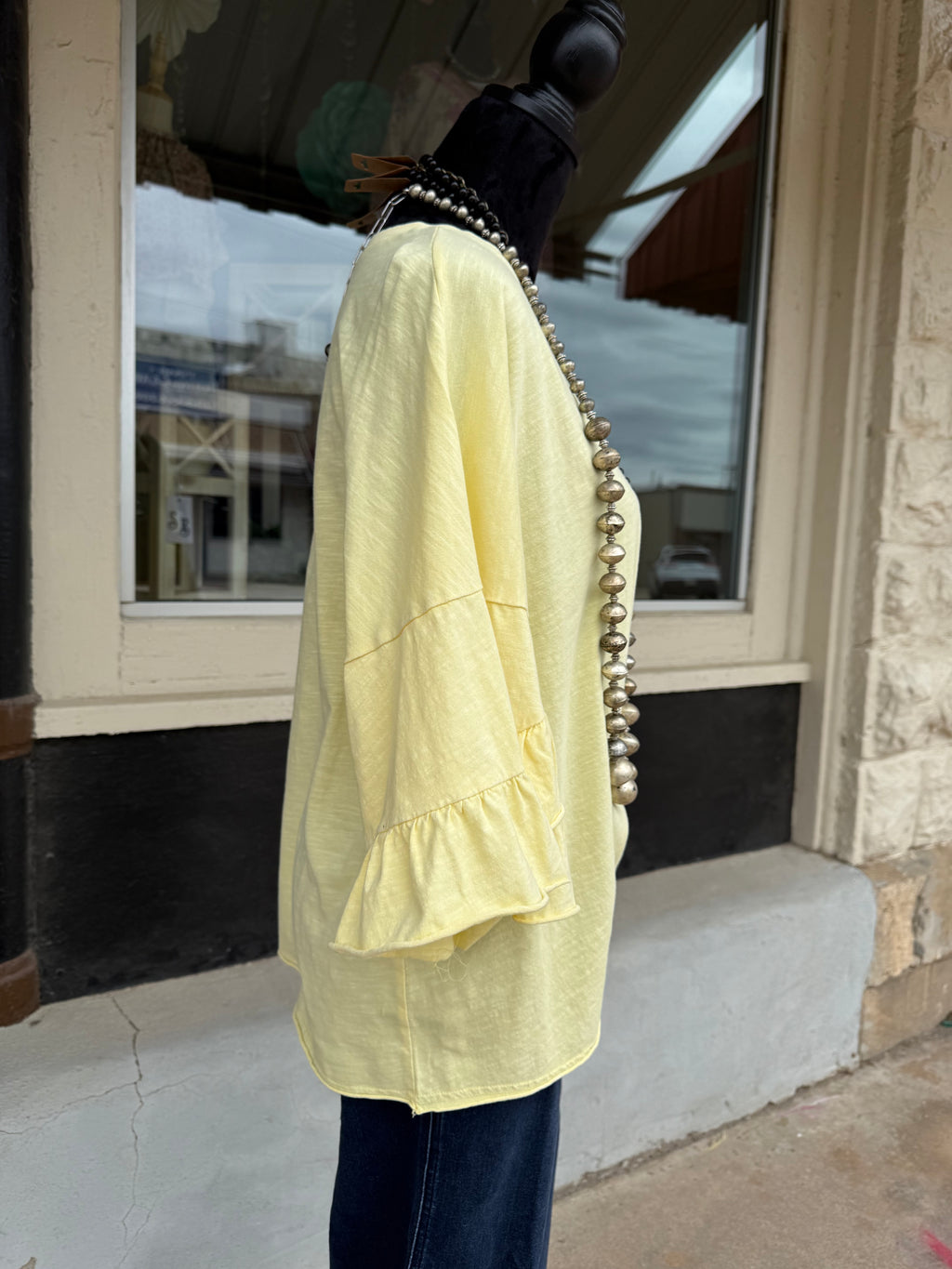 Lemon Drop Ruffle Tee