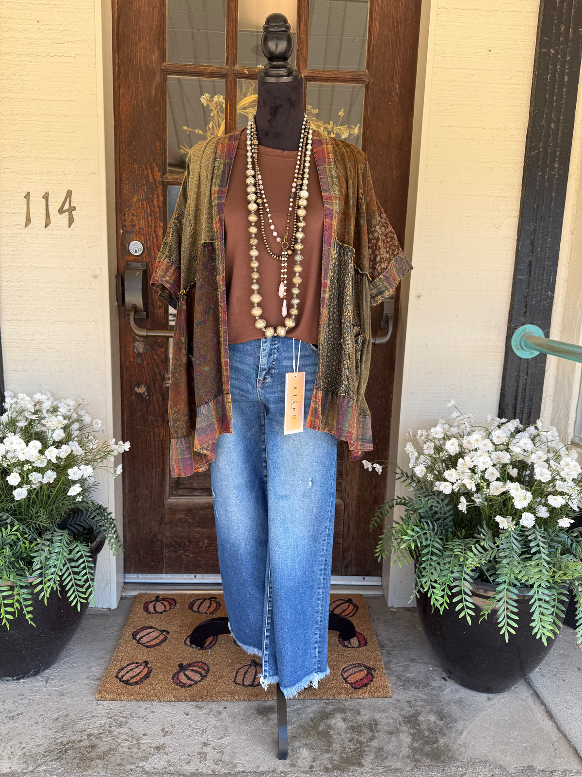 Amber Roads Patchwork Kimono