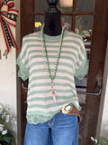 Olive Ease Knit Top