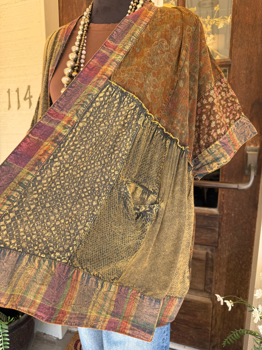 Amber Roads Patchwork Kimono