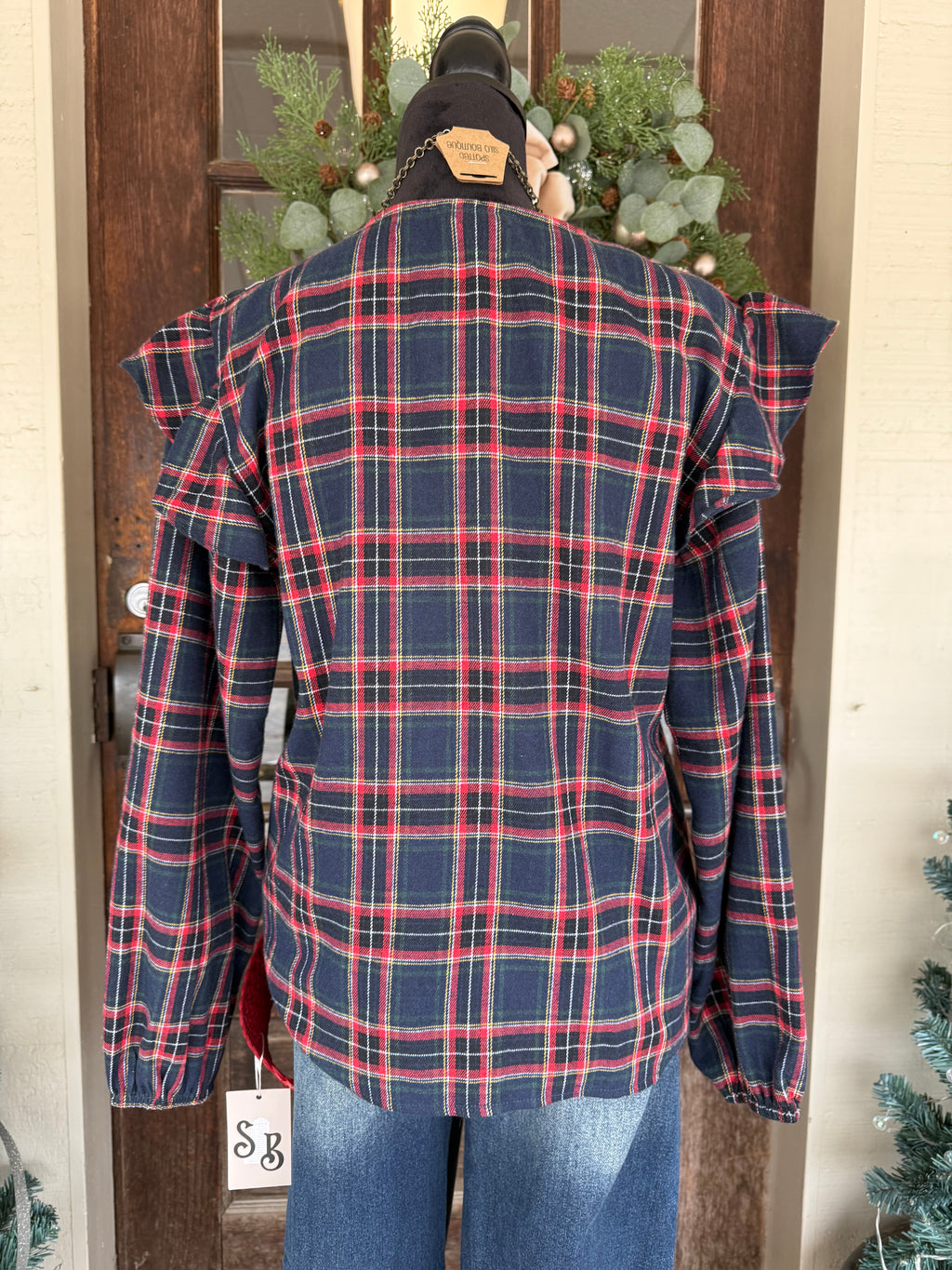 Plaid & Joy Blouse