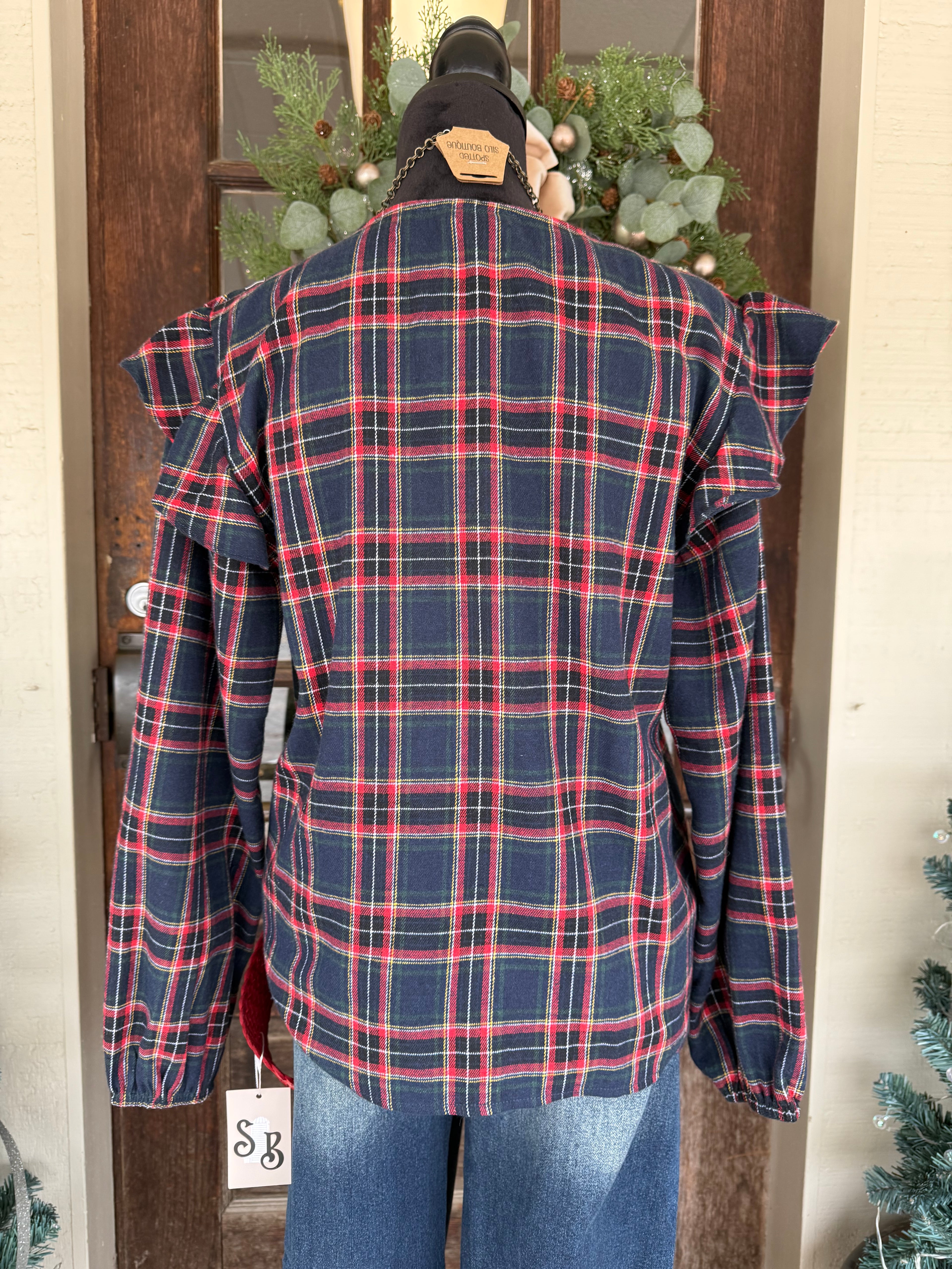Plaid & Joy Blouse