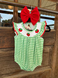 Strawberry Fields Baby Romper