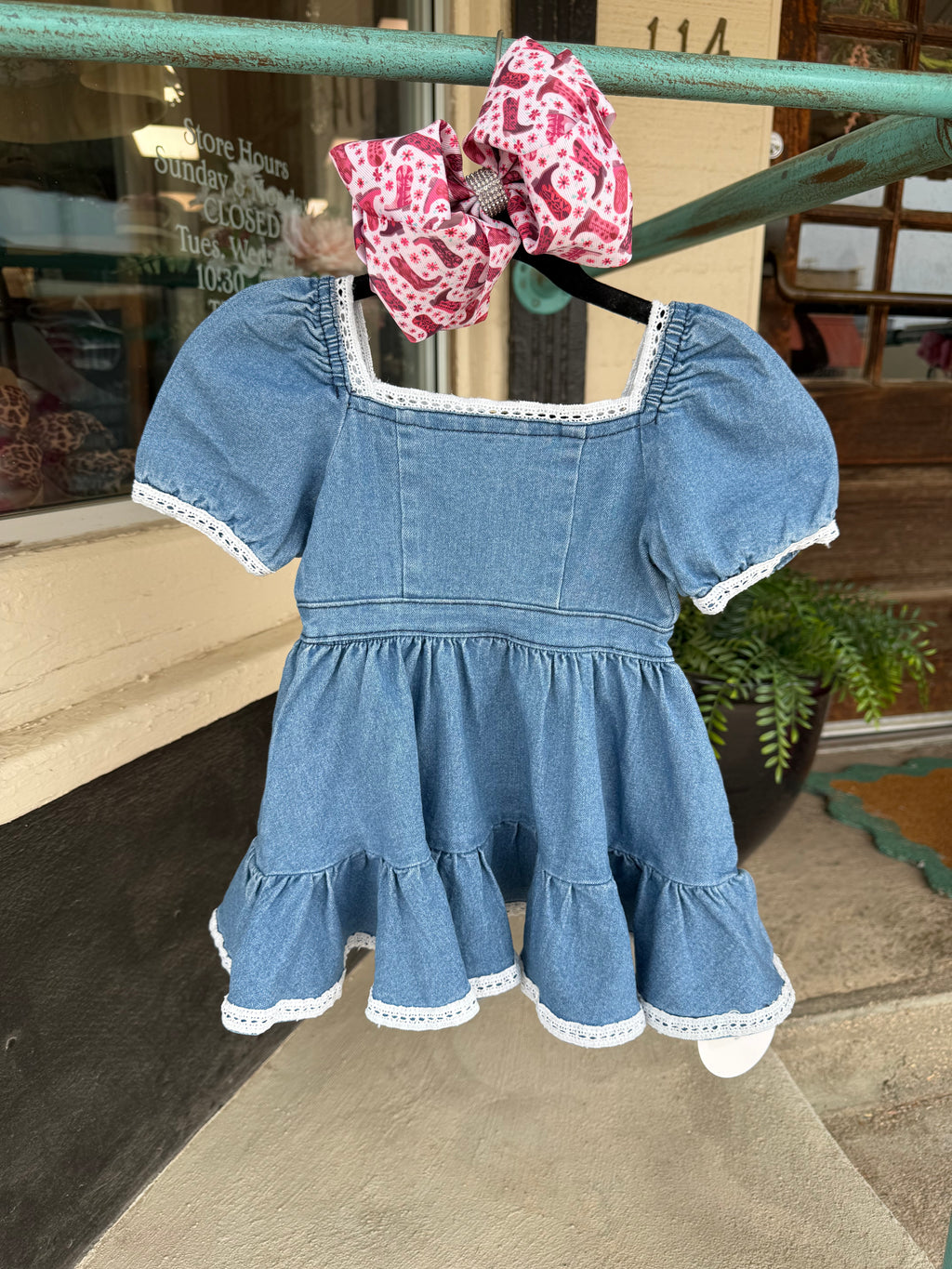 Little Bluebell Lace Twirl Dress