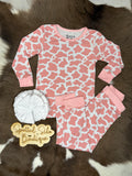 Strawberry Cow-print Bamboo PJ