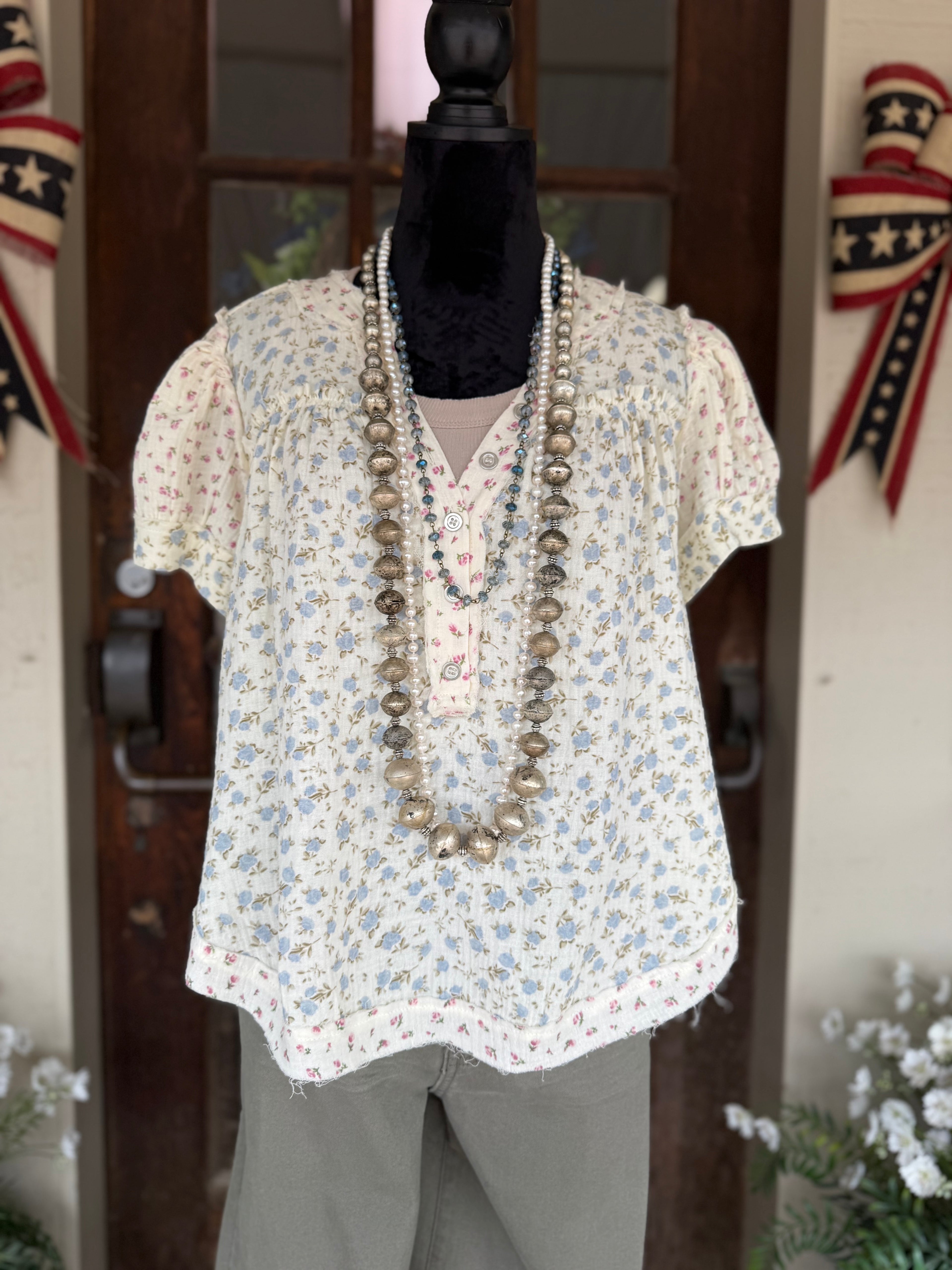 Front Porch Floral Top
