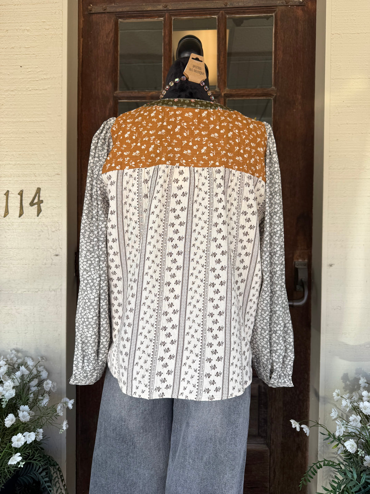 Orchid Whisper Floral Blouse