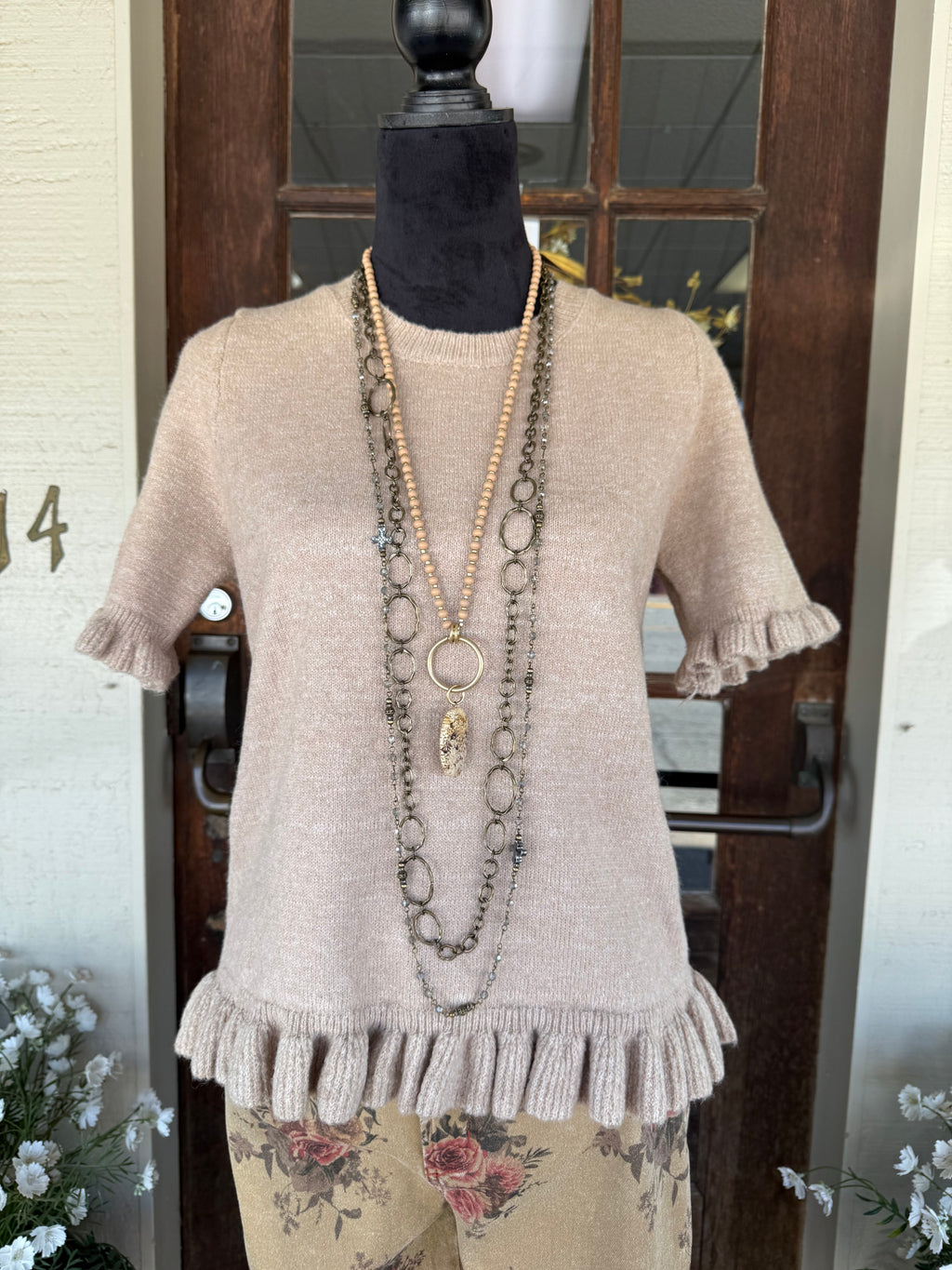Sweet Cream Ruffle Sweater
