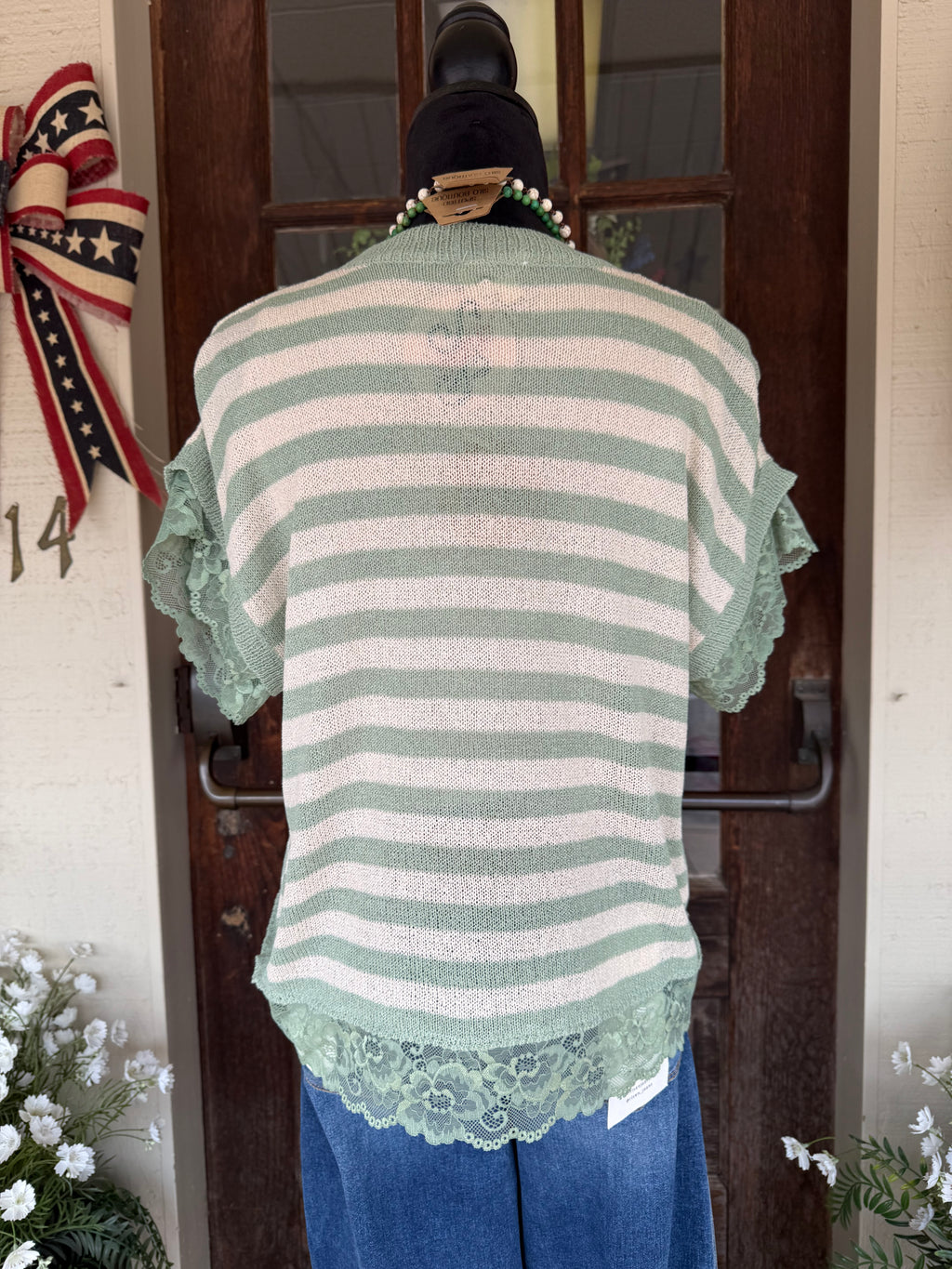 Olive Ease Knit Top