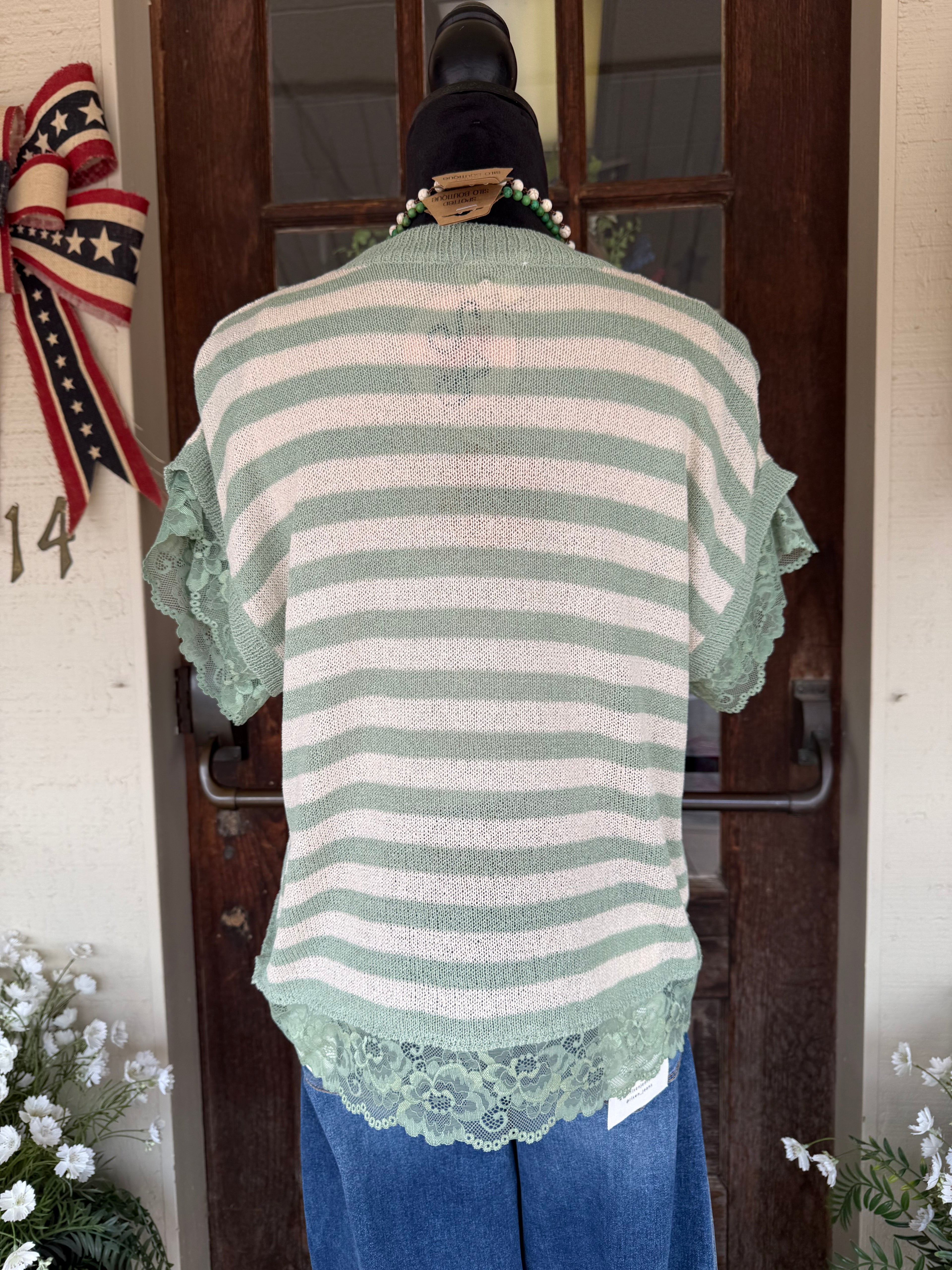 Olive Ease Knit Top