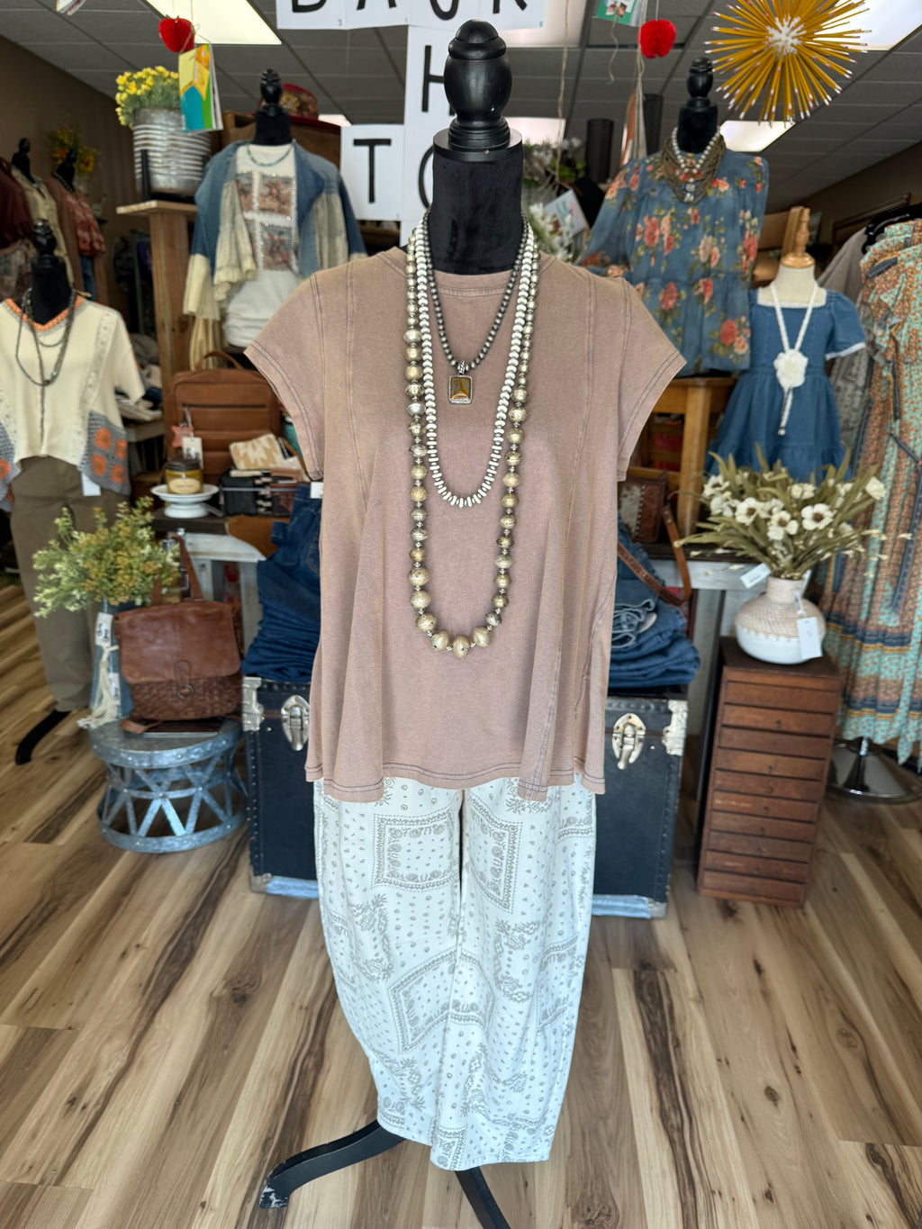 Desert Bandana Barrel Pants