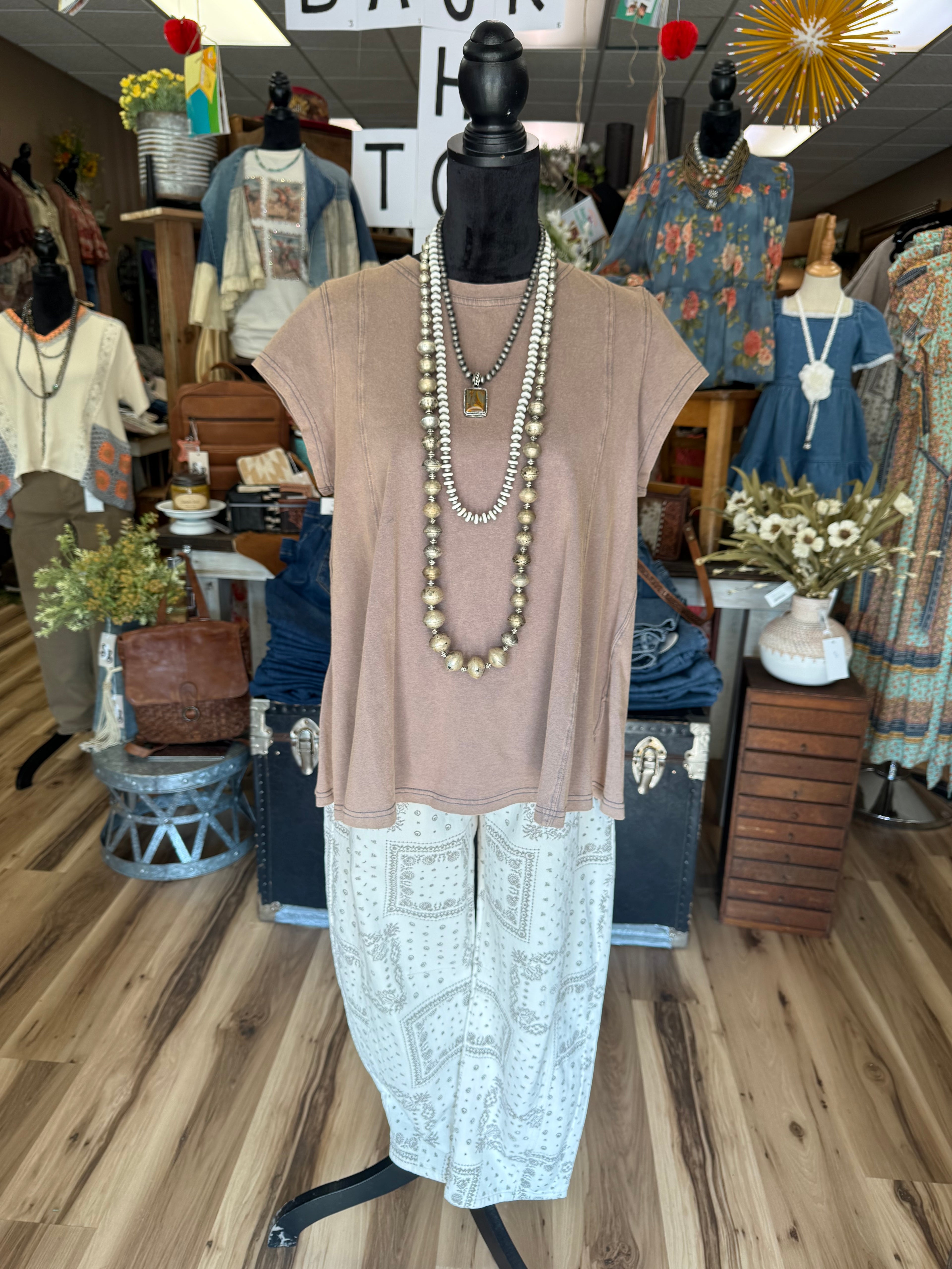 Desert Bandana Barrel Pants