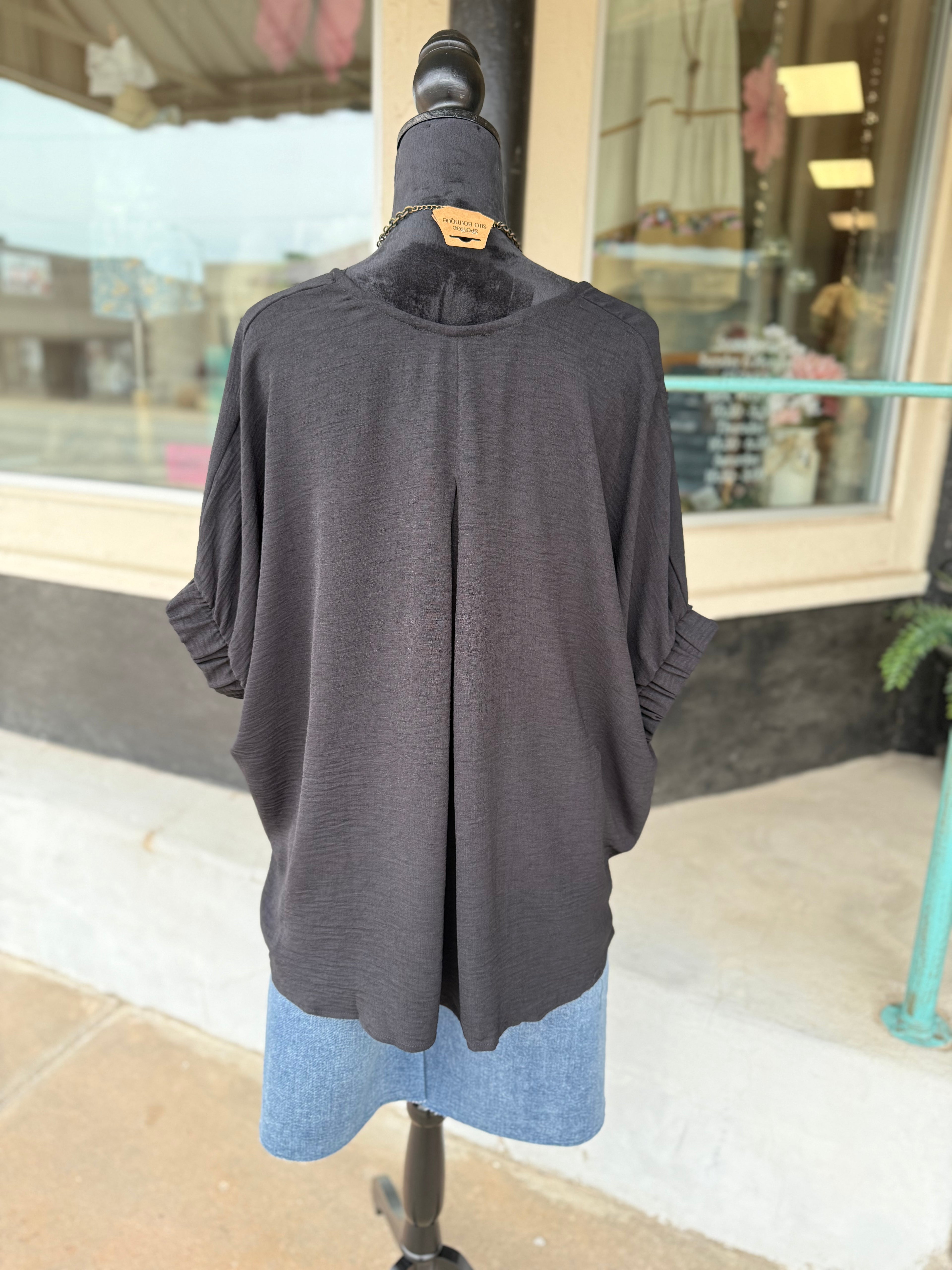 Black Day to Night Blouse